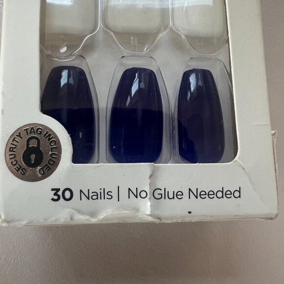 Kiss Press on 4th of July Acrylic Nails Stars Flag Medium Length Almond Shape - Picture 7 of 8